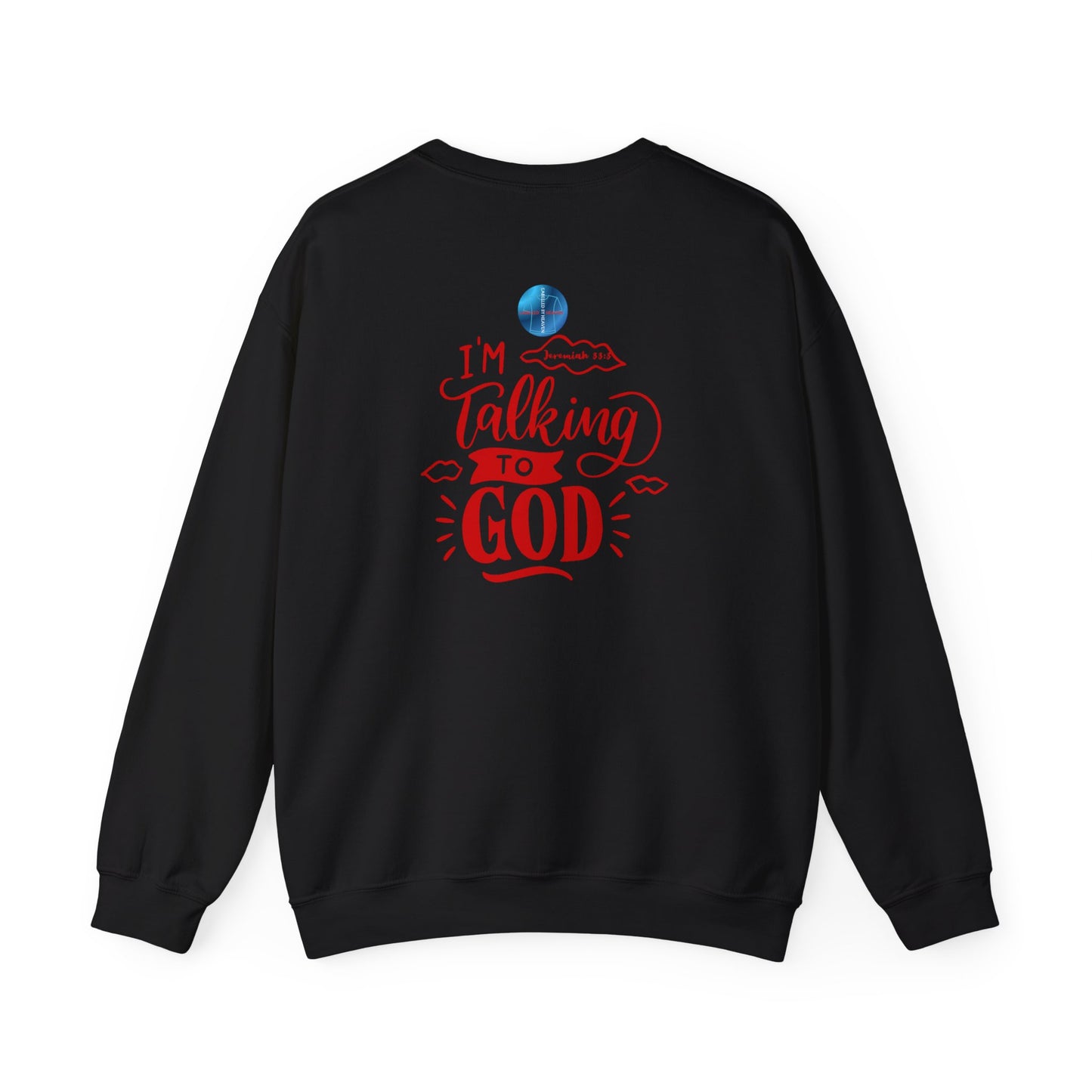 Talking to God Crewneck Sweatshirt RED