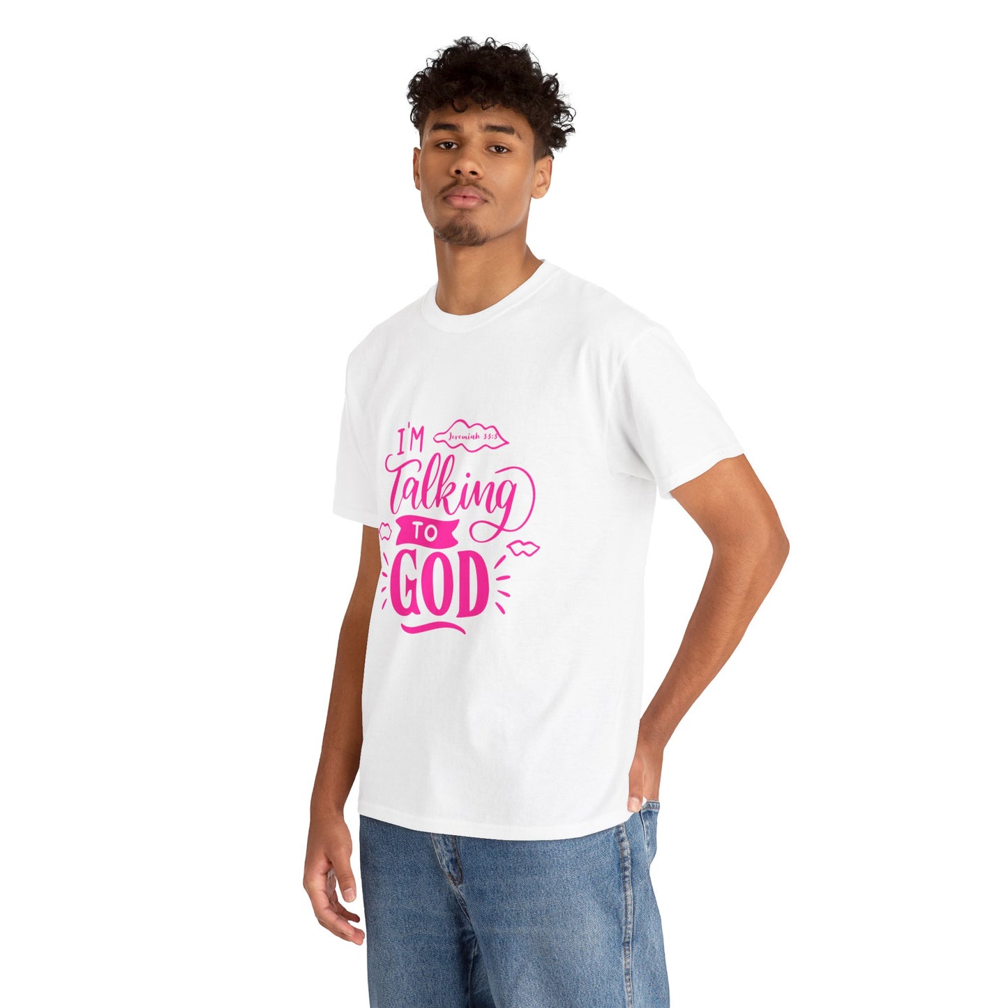 Talking to God Unisex Heavy Cotton Tee