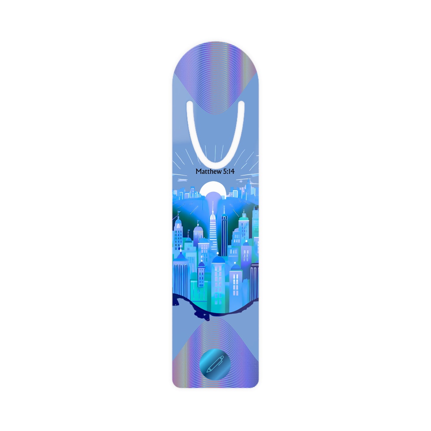Aluminum Light of The World Bookmark