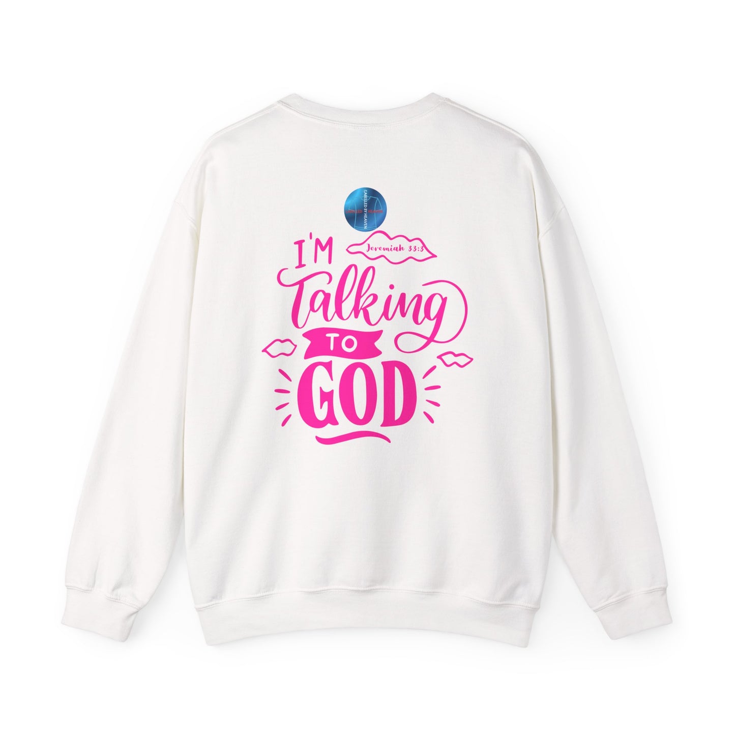 Talking to God Crewneck Sweatshirt PINK