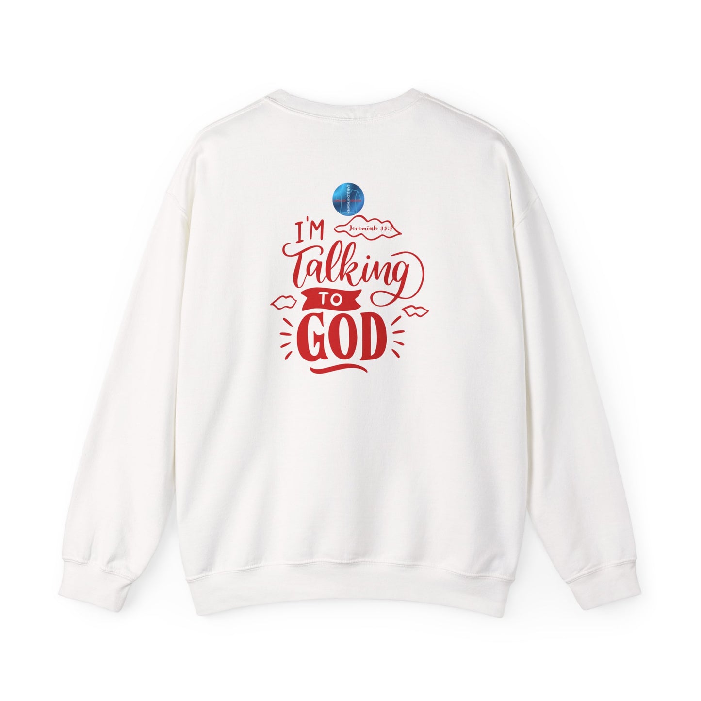 Talking to God Crewneck Sweatshirt RED