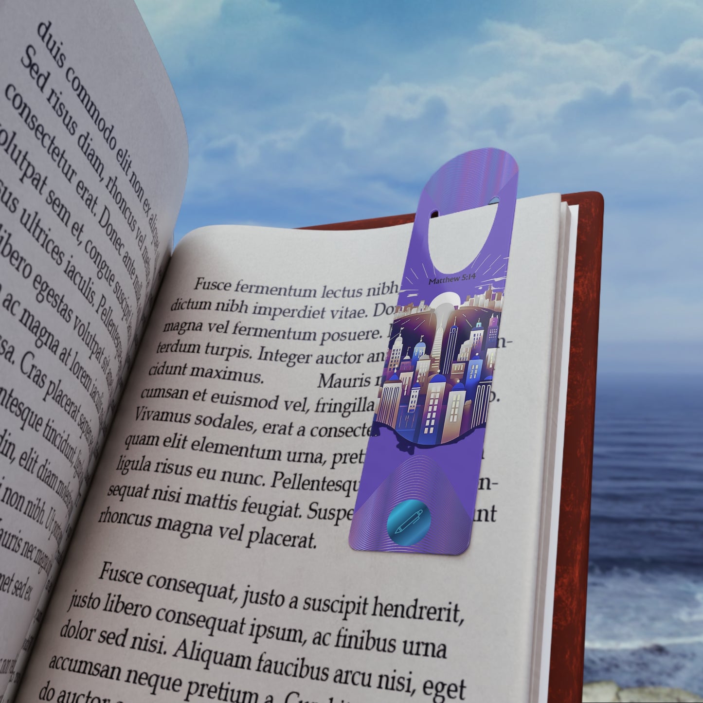 Aluminum Light of The World Bookmark