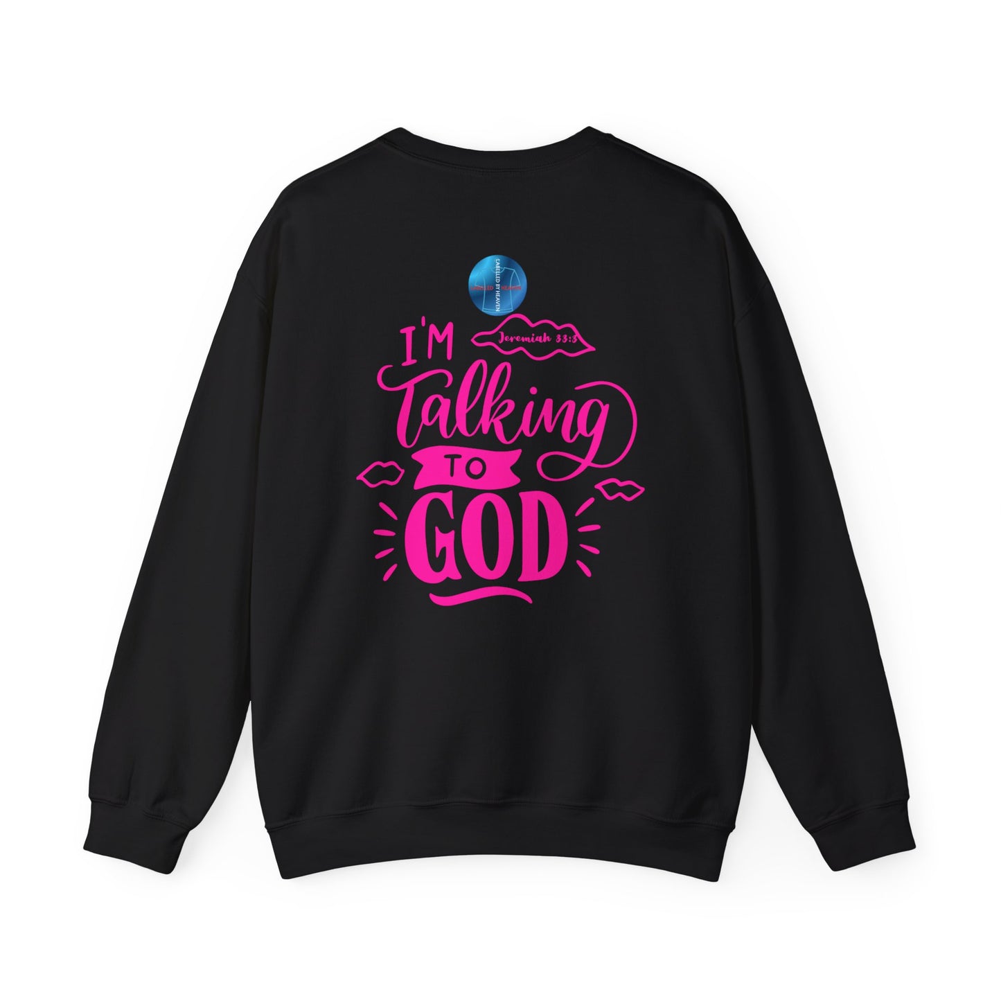 Talking to God Crewneck Sweatshirt PINK