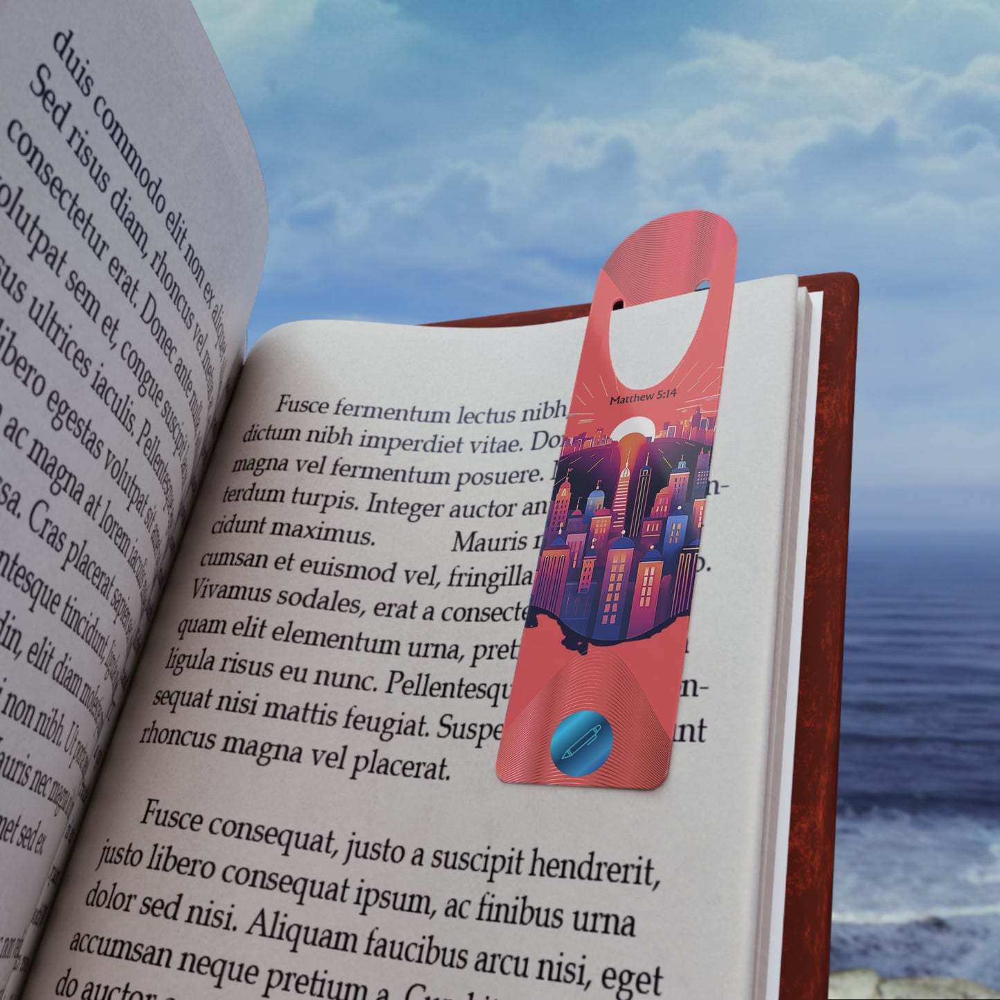 Aluminum Light of The World Bookmark