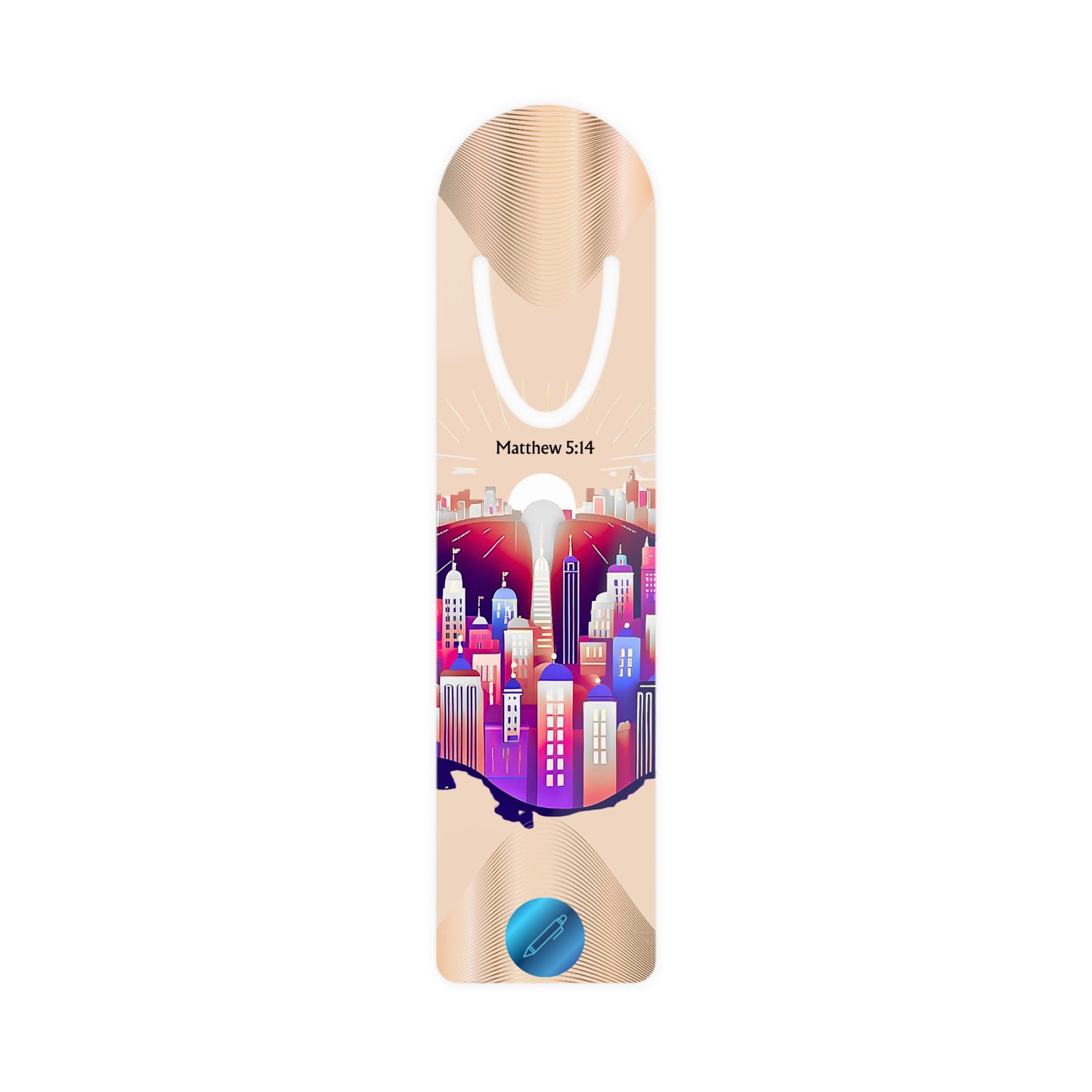 Aluminum Light of The World Bookmark