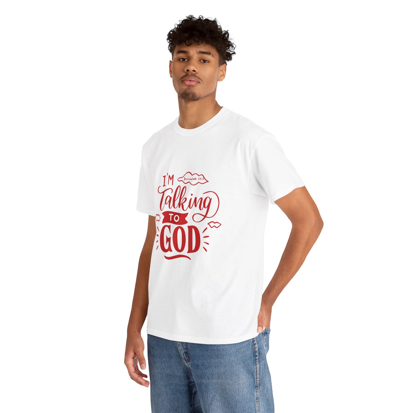 Talking to God Unisex Heavy Cotton Red
