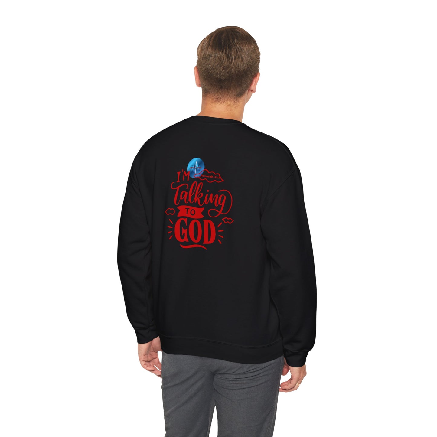 Talking To God Unisex Heavy Blend Sweatshirt Red