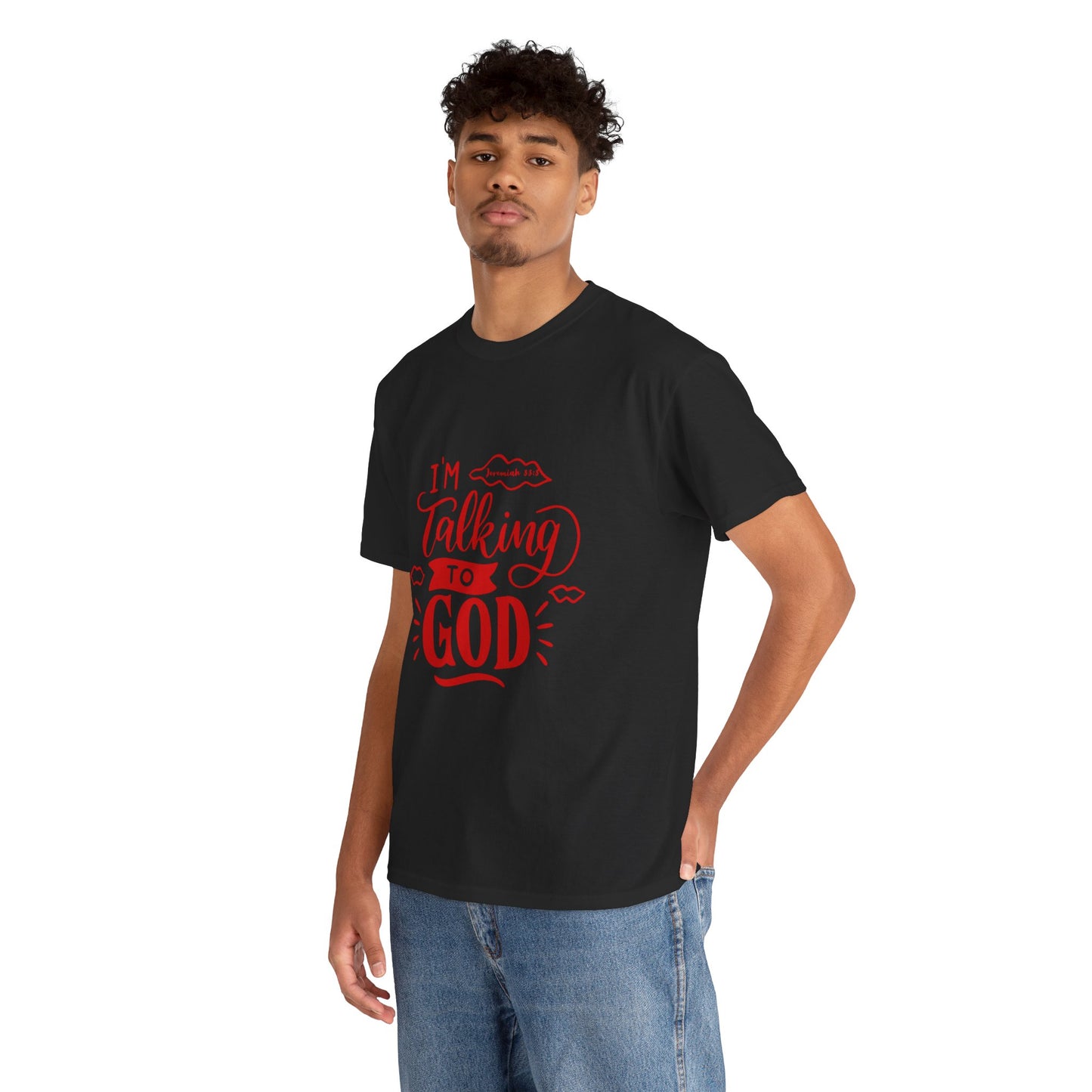 Talking to God Unisex Heavy Cotton Red