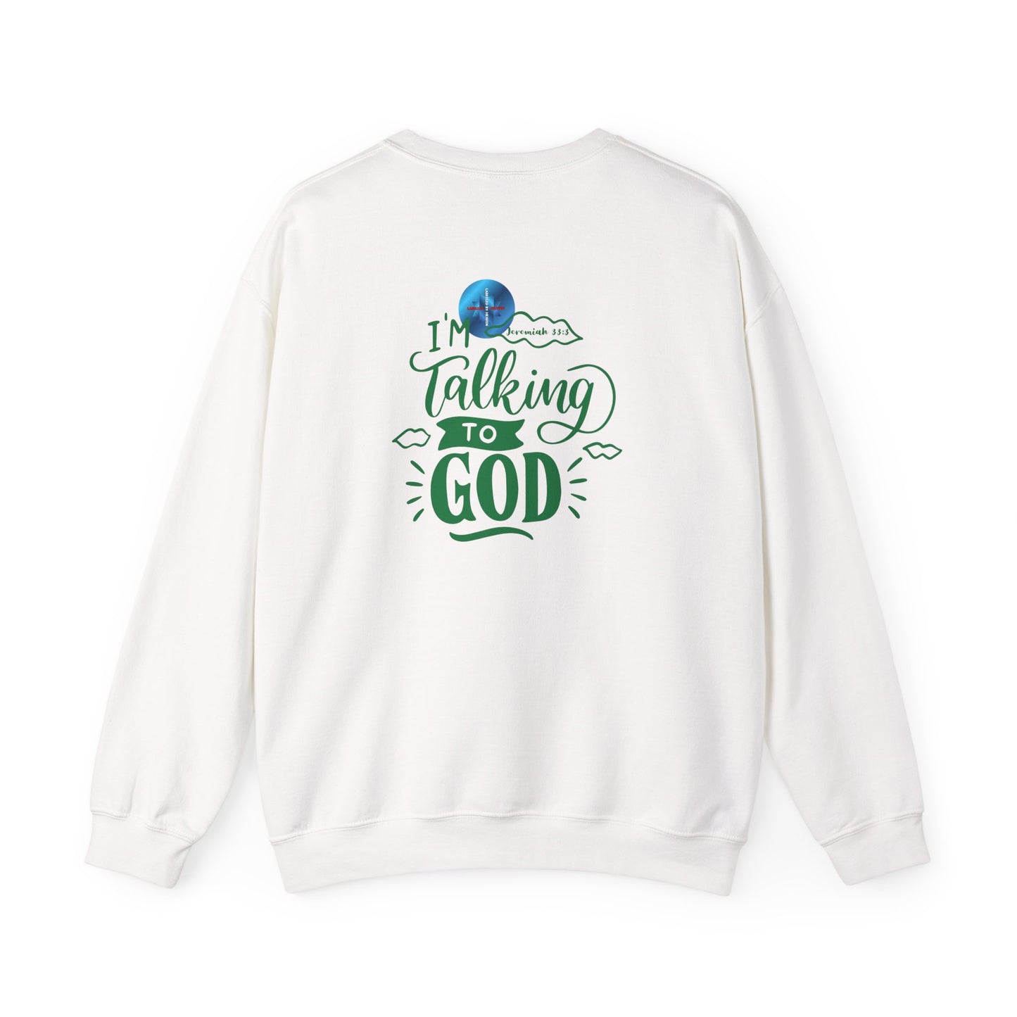 Talking to God Unisex Heavy Blend Sweatshirt Green