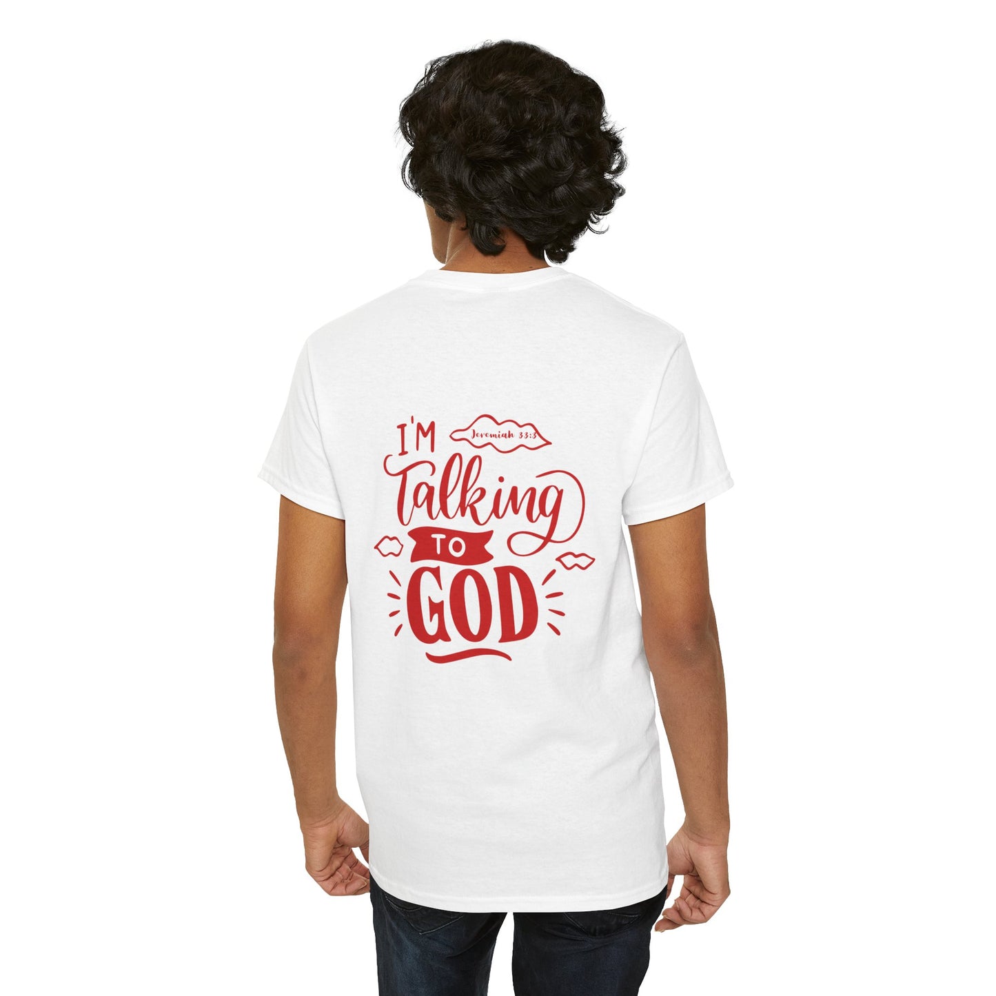 Talking to God Unisex Heavy Cotton Red