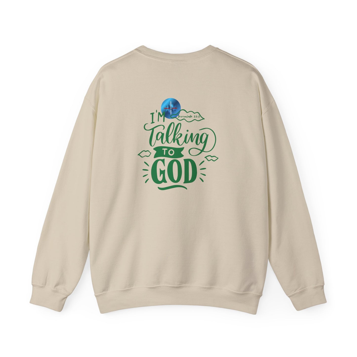 Talking to God Unisex Heavy Blend Sweatshirt Green