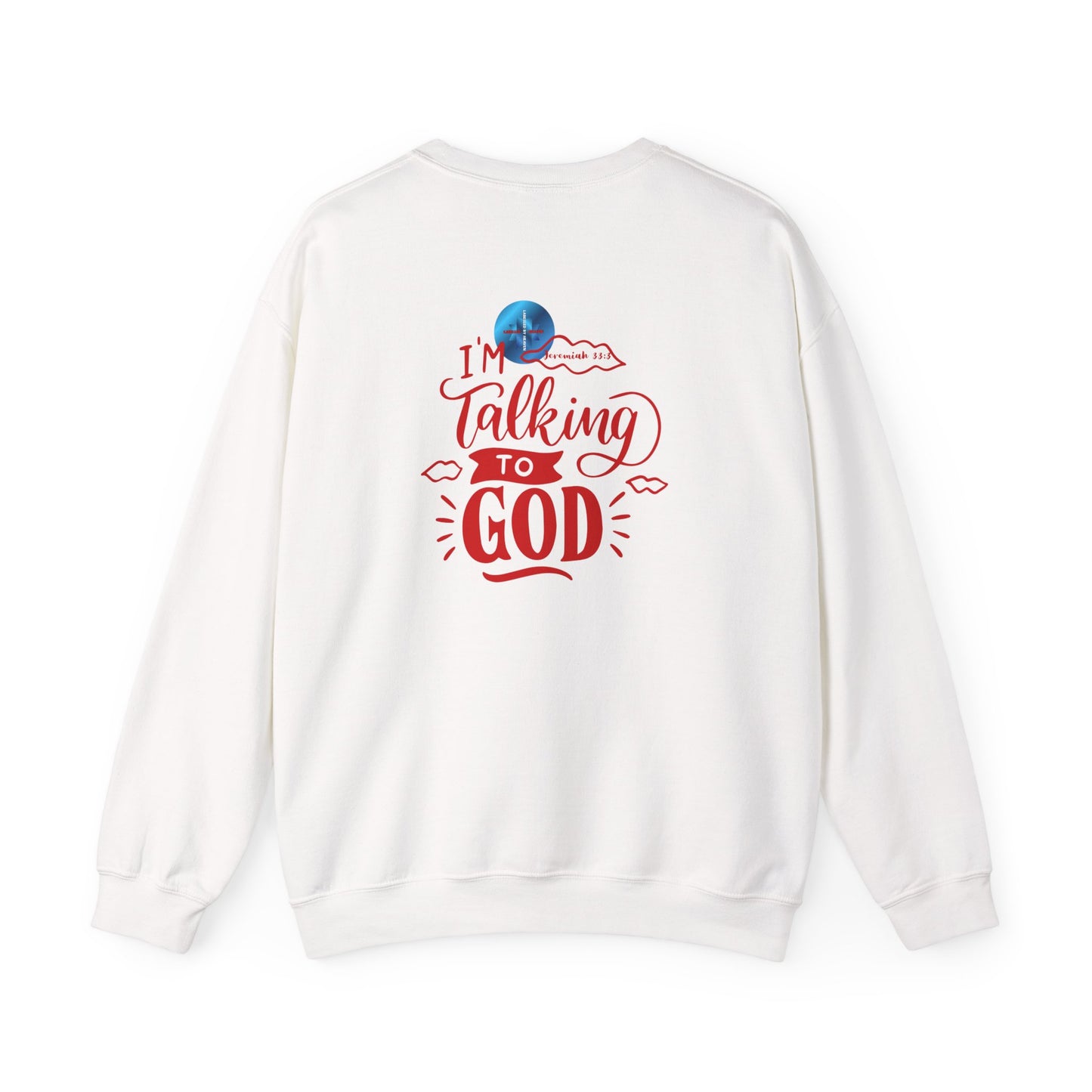 Talking To God Unisex Heavy Blend Sweatshirt Red