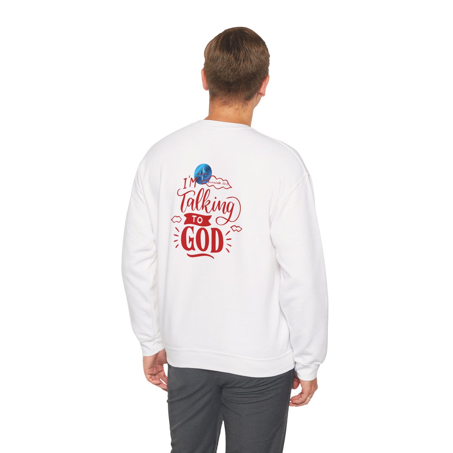 Talking To God Unisex Heavy Blend Sweatshirt Red