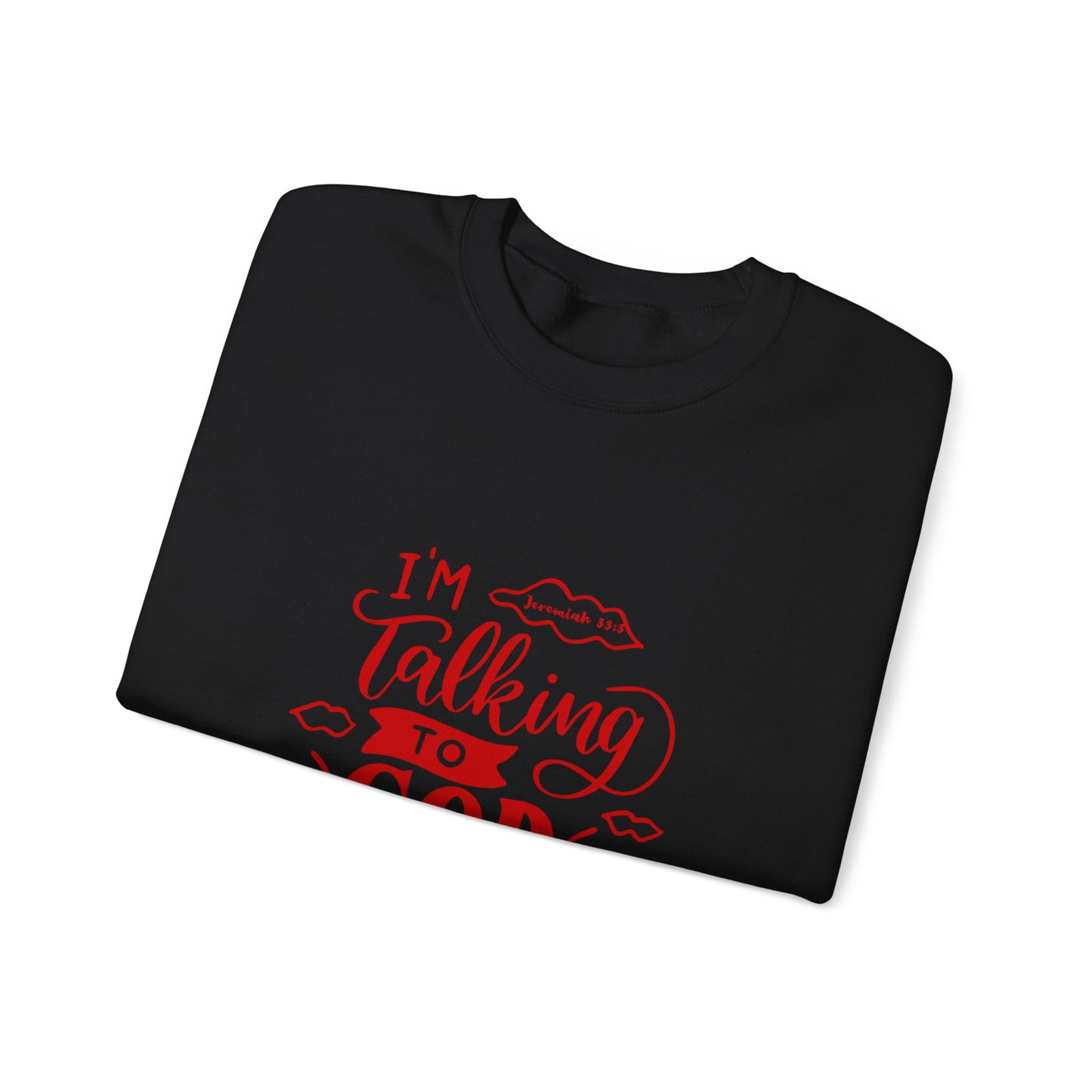 Talking to God Crewneck Sweatshirt RED