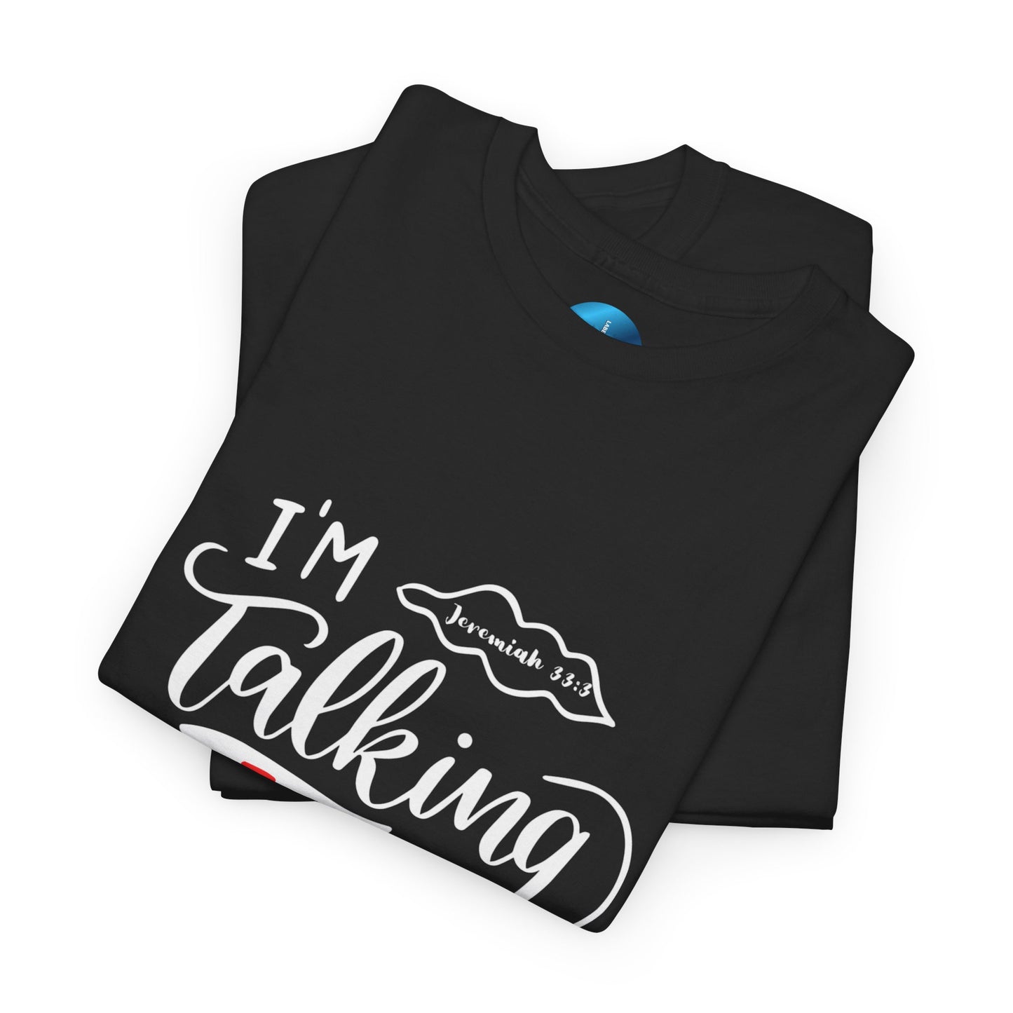 Talking to God Unisex Heavy Cotton Tee Black and White