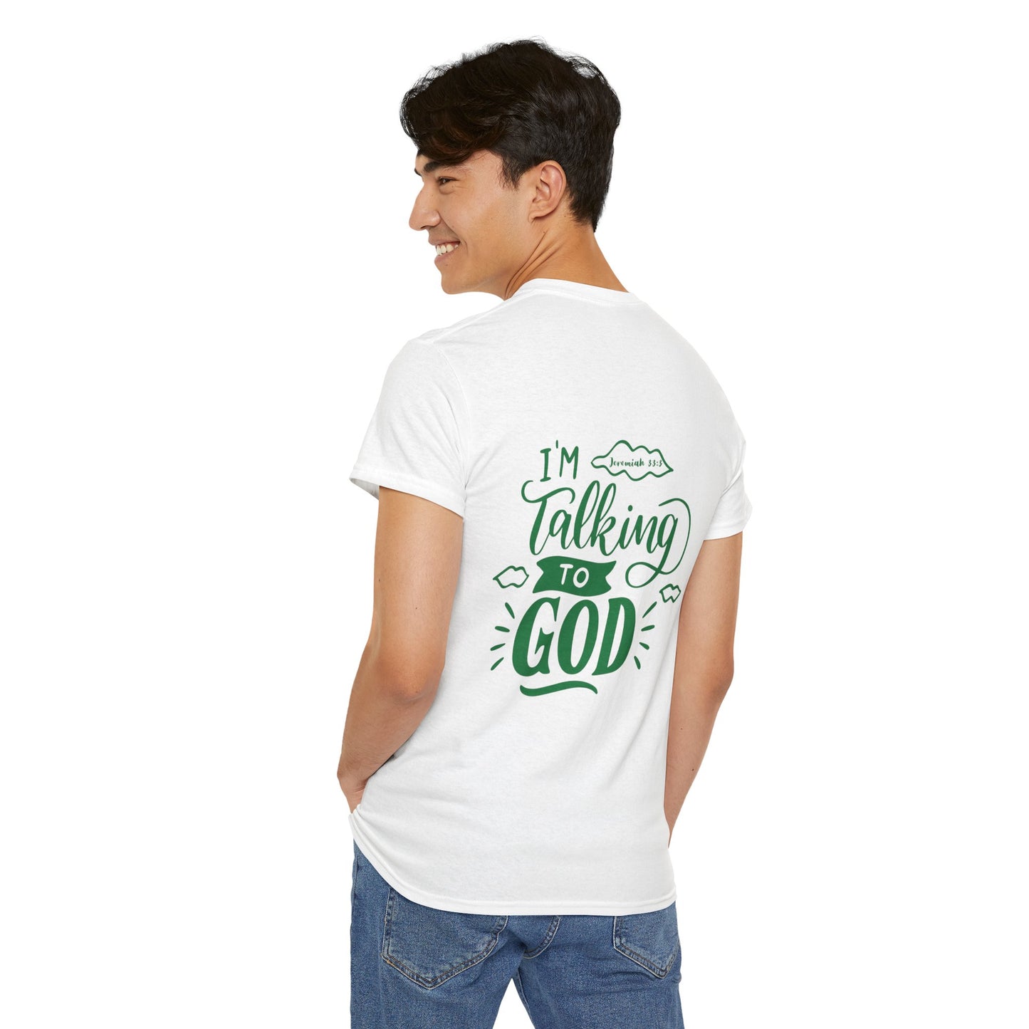 Talking to God Unisex Heavy Cotton Tee Green