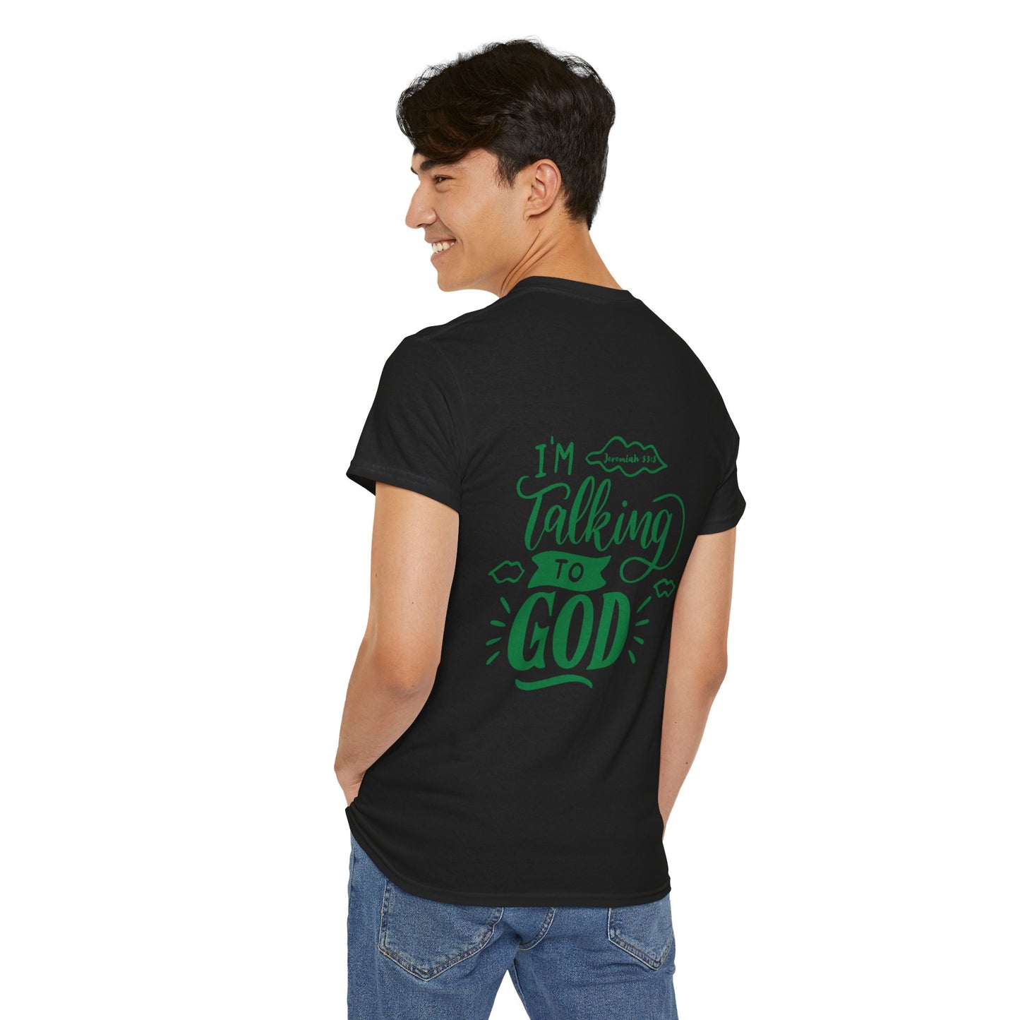 Talking to God Unisex Heavy Cotton Tee Green