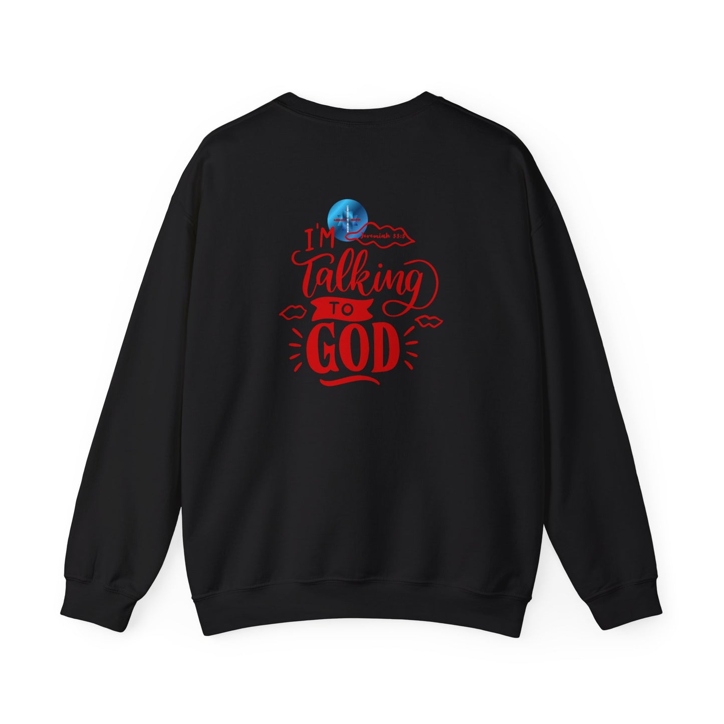 Talking To God Unisex Heavy Blend Sweatshirt Red