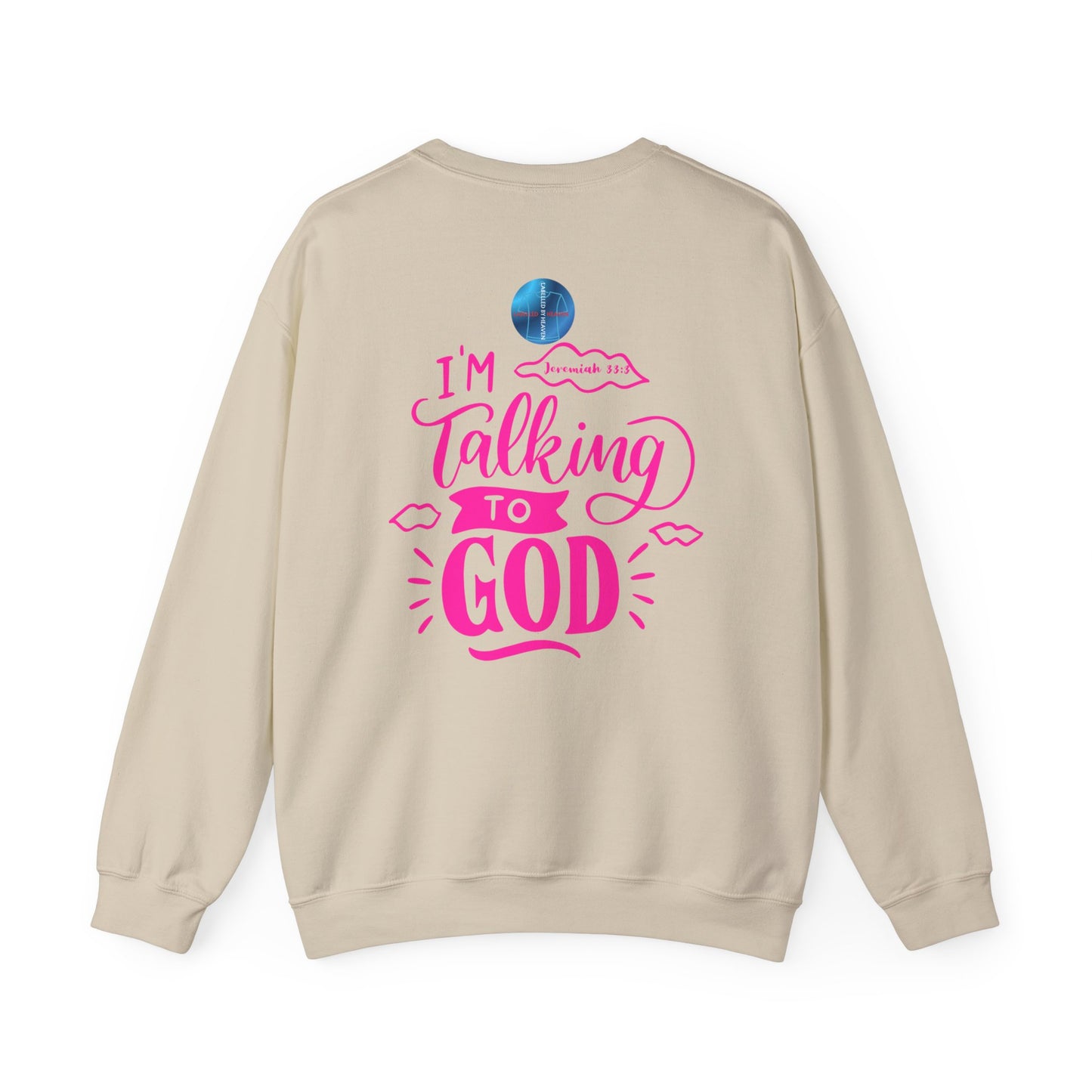 Talking to God Crewneck Sweatshirt PINK