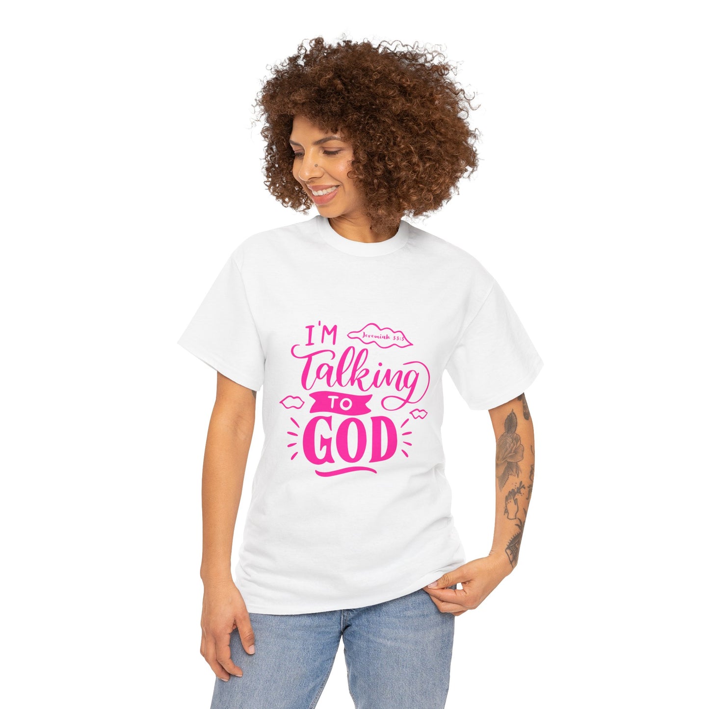 Talking to God Unisex Heavy Cotton Tee