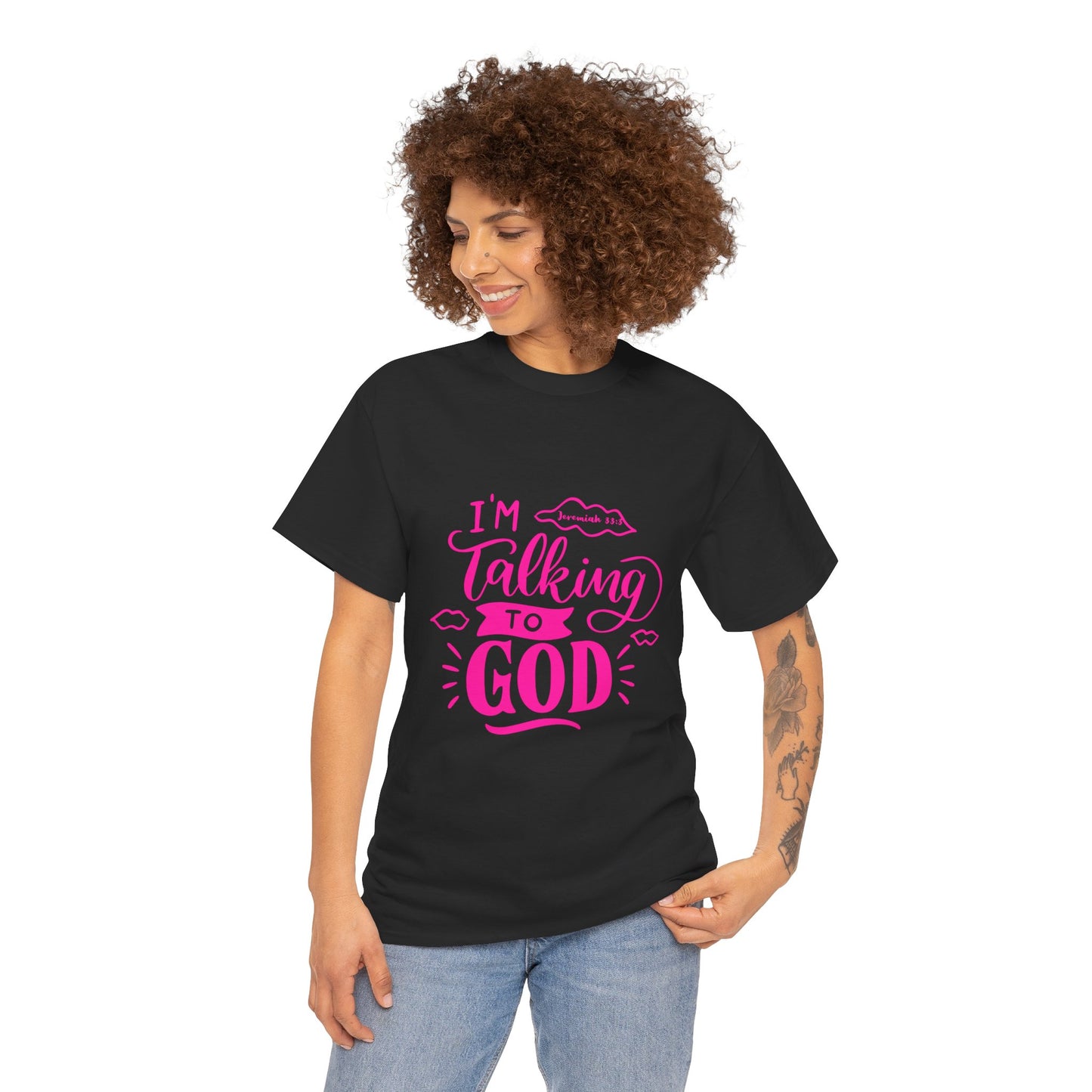 Talking to God Unisex Heavy Cotton Tee