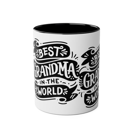 Best Grandma in the World Mug Two-Tone – 11oz
