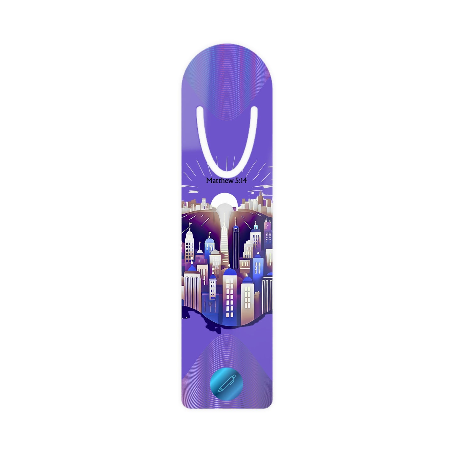 Aluminum Light of The World Bookmark