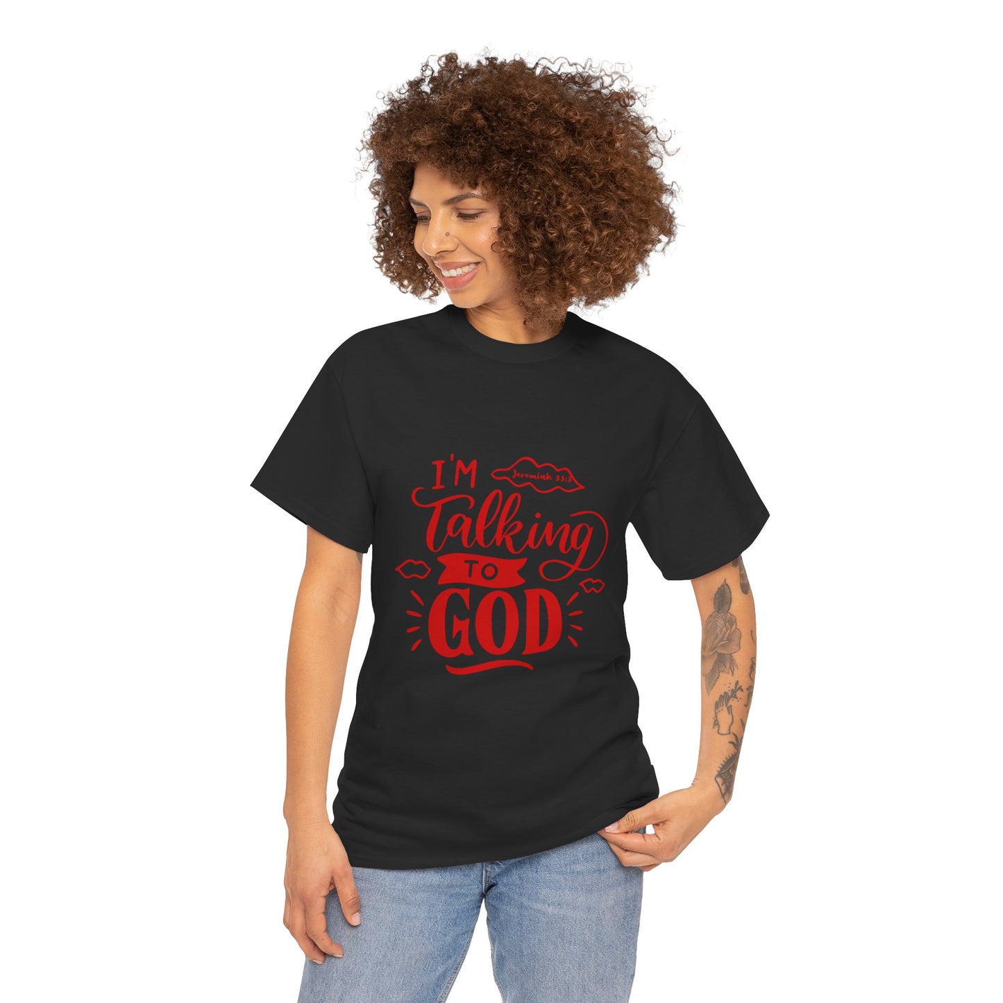 Talking to God Unisex Heavy Cotton Red