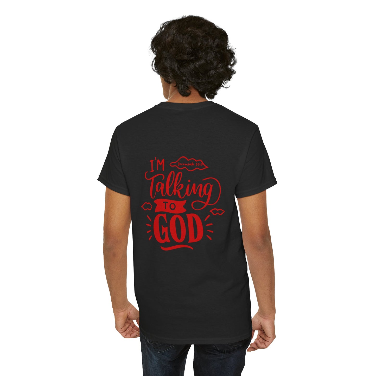 Talking to God Unisex Heavy Cotton Red